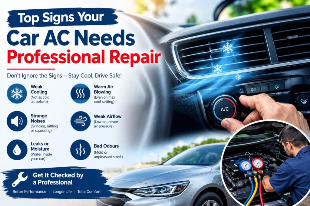 Car AC Warning Signs